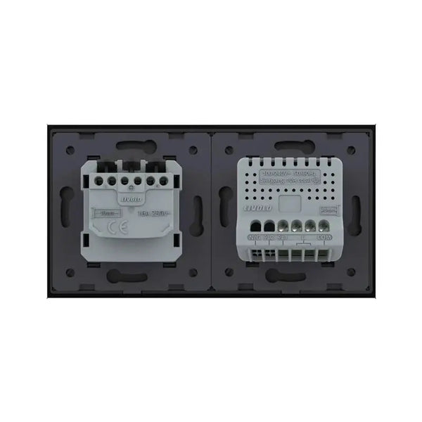 Livolo | Zwart | 1+SR | Dimmer | Wisselschakelaar met wandcontactdoos Livolo Nederland B.V.