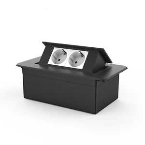 Livolo | Zwart | 2 | Pop-Up Stekkerdoos | Push | Inbouw | Stopcontacten - Wit Livolo Nederland B.V.