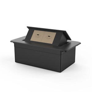 Livolo | Zwart | 2 | Pop-Up Stekkerdoos | Push | Inbouw | USB-C + USB-C - Goud Livolo Nederland B.V.
