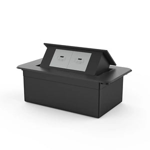 Livolo | Zwart | 2 | Pop-Up Stekkerdoos | Push | Inbouw | USB-C + USB-C - Grijs Livolo Nederland B.V.