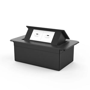 Livolo | Zwart | 2 | Pop-Up Stekkerdoos | Push | Inbouw | USB-C + USB-C - Wit Livolo Nederland B.V.