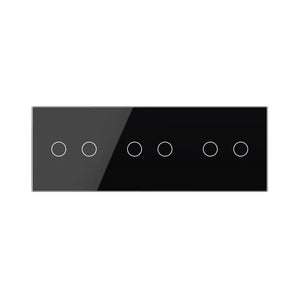 Livolo | Zwart | 2+2+2 | Puls | Schakelaar Livolo Nederland B.V.