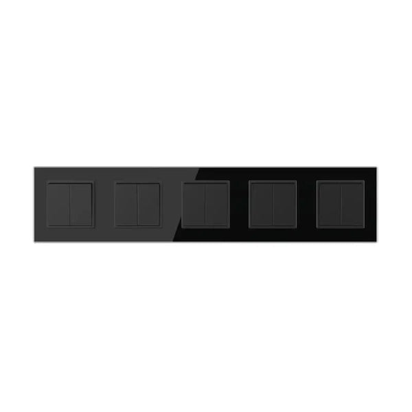 Livolo | Zwart | 2+2+2+2+2 | Aan/Uit | Wissel | Wipschakelaar Livolo Nederland B.V.
