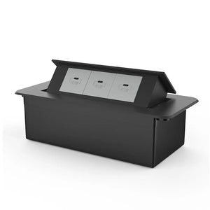 Livolo | Zwart | 3 | Pop-Up Stekkerdoos | Push | Inbouw | USB/C - Grijs Livolo Nederland B.V.