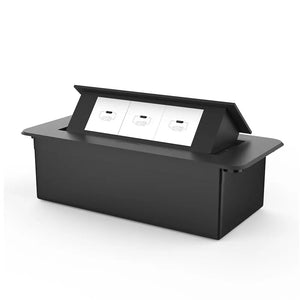 Livolo | Zwart | 3 | Pop-Up Stekkerdoos | Push | Inbouw | USB/C - Wit Livolo Nederland B.V.