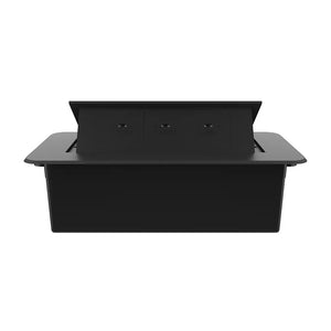 Livolo | Zwart | 3 | Pop-Up Stekkerdoos | Push | Inbouw | USB/C - Zwart Livolo Nederland B.V.