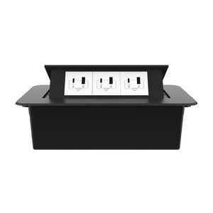 Livolo | Zwart | 3 | Pop-Up stekkerdoos | Push | Inbouw | USB & USB-C - Wit Livolo Nederland