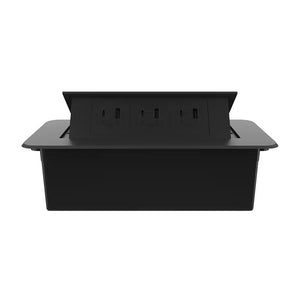 Livolo | Zwart | 3 | Pop-Up stekkerdoos | Push | Inbouw | USB & USB-C - Zwart Livolo Nederland