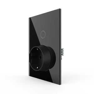 Livolo | Zwart | Aan/Uit | Schakelaar met wandcontactdoos | 1 inbouwdoos Livolo Nederland B.V.