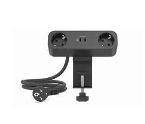 Livolo | Zwart | Bureau Stekkerdoos | Dubbel Stopcontact + Dubbele USB-C Oplader Livolo Nederland B.V.