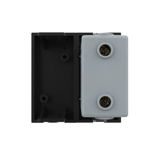 Zwarte Livolo USB laadmodule met blindplaat voor modern design schakelmateriaal