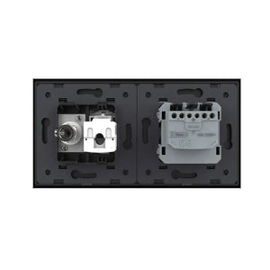 Livolo | Zwart | SR+SR | Wandcontactdoos | Netwerk | TV Livolo Nederland B.V.