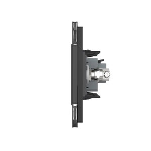 Livolo | Zwart | SR+SR | Wandcontactdoos | TV aansluiting | TV aansluiting Livolo Nederland B.V.