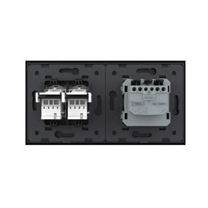 Livolo | Zwart | SR+SR | Wandcontactdoos | Telefoon | Telefoon Livolo Nederland B.V.