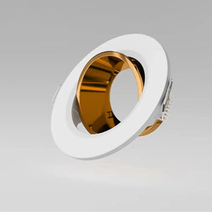 Inbouwspot | Wit/Goud | 1 | LED | Kantelbaar en Richtbaar | Rond Livolo Nederland B.V.