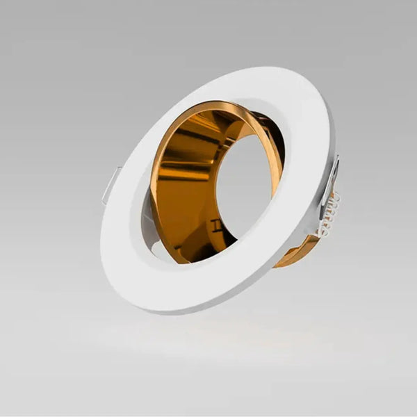 Inbouwspot | Wit/Goud | 1 | LED | Kantelbaar en Richtbaar | Rond Livolo Nederland B.V.