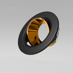 Inbouwspot | Zwart/Goud | 1 | LED | Kantelbaar en Richtbaar | Rond Livolo Nederland B.V.