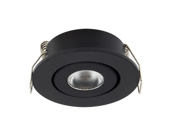 Mini Inbouwspot | Zwart | Kantelbaar en Richtbaar | IP44 | Rond Livolo Nederland B.V.