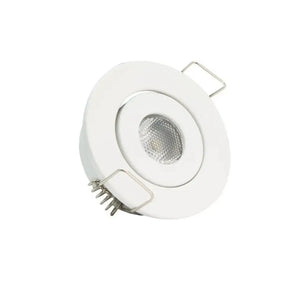 Mini Inbouwspot | Wit | Kantelbaar en Richtbaar | IP44 | Rond | ø 45mm Livolo Nederland B.V.