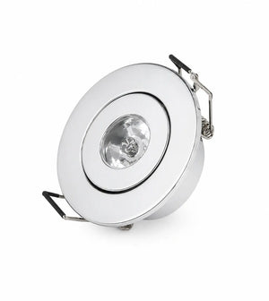 Mini Inbouwspot | Zilver | Kantelbaar en Richtbaar | IP44 | Rond | ø 45mm Livolo Nederland B.V.