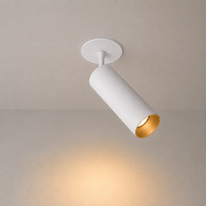 Richtbare Inbouwspot | Wit met gouden binnenring | Draaibaar | Luxe Design | Ø75-83mm Livolo Nederland