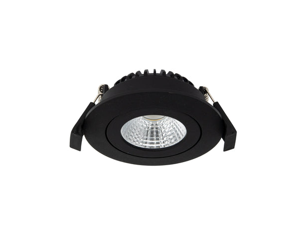 Inbouwspot | Zwart | 1 | Lage inbouwdiepte | IP54 | Kantelbaar | Ø 68mm Livolo Nederland B.V.