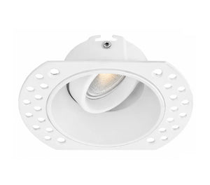 Trimless inbouwspot | Wit | Verdiept | Kantelbaar | GU10 fitting | Rond | ø 83mm Livolo Nederland B.V.