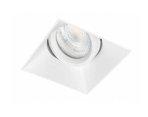 Trimless inbouwspot | Wit | Verdiept | Kantelbaar | GU10 fitting | Vierkant | ø 83mm Livolo Nederland B.V.
