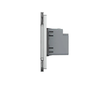 Livolo | Grijs | SR+SR | Wandcontactdoos | USB type C oplader Livolo Nederland B.V.