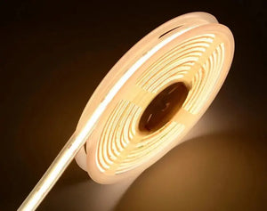 1 Meter | COB | Ledstrip | Warm wit | 10mm | Dimbaar | 24V- Female connector | IP67 Livolo Nederland