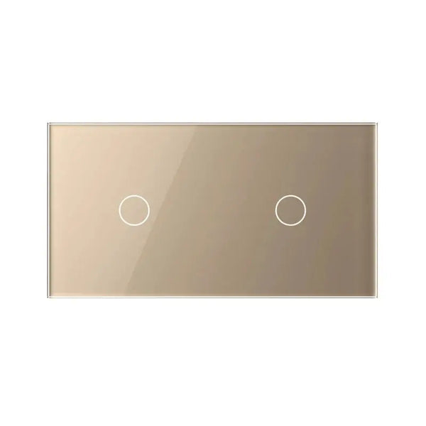 Livolo | Goud | 1+1 | Glasplaat | Touchschakelaar Livolo Nederland B.V.
