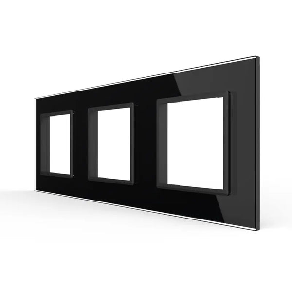 Livolo | Zwart | SR+SR+SR | Glasplaat Livolo Nederland B.V.