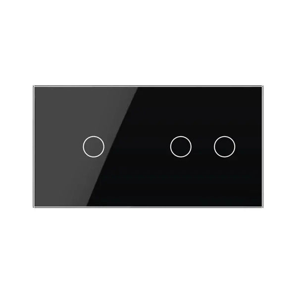 Livolo | Zwart | 1+2 | Glasplaat | Touchschakelaar Livolo Nederland B.V.
