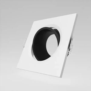 GU10 armatuur | Wit - Zwart | Kantelbaar en Richtbaar | Inbouwspot | Vierkant | ø 76mm Livolo Nederland B.V.