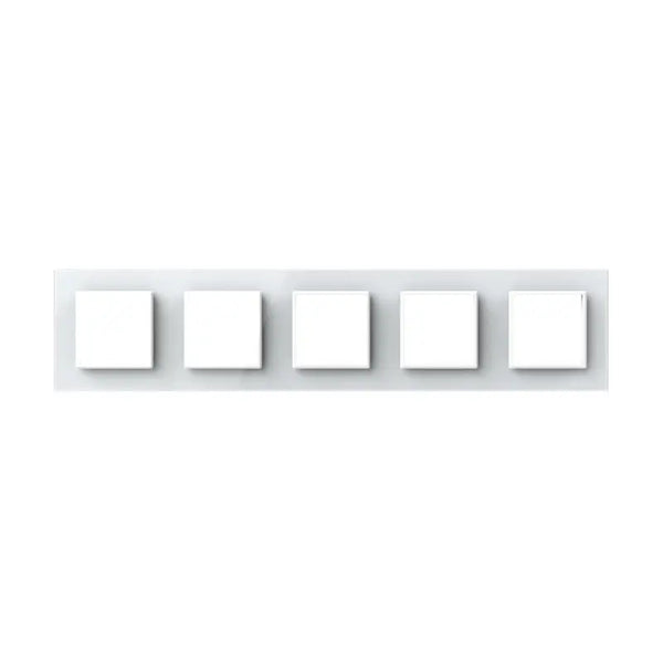 Livolo | Wit | SR+SR+SR+SR+SR | Glasplaat Livolo Nederland B.V.