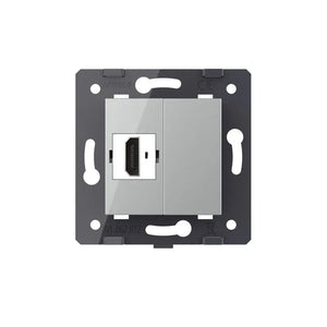 Livolo | Grijs | SR | HDMI aansluiting | Blindplaat Livolo Nederland B.V.