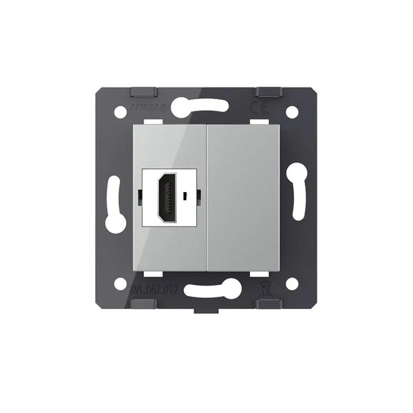 Livolo | Grijs | SR | HDMI aansluiting | Blindplaat Livolo Nederland B.V.
