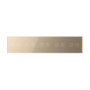 Livolo | Goud | 2+2+2+2+2 | Glasplaat | Touchschakelaar Livolo Nederland B.V.