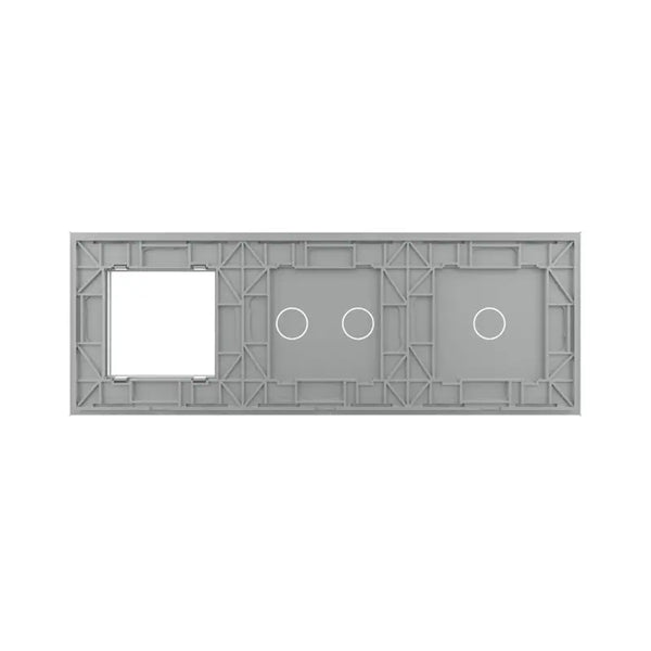 Livolo | Grijs | 1+2+SR | Glasplaat | Combinatie Livolo Nederland B.V.