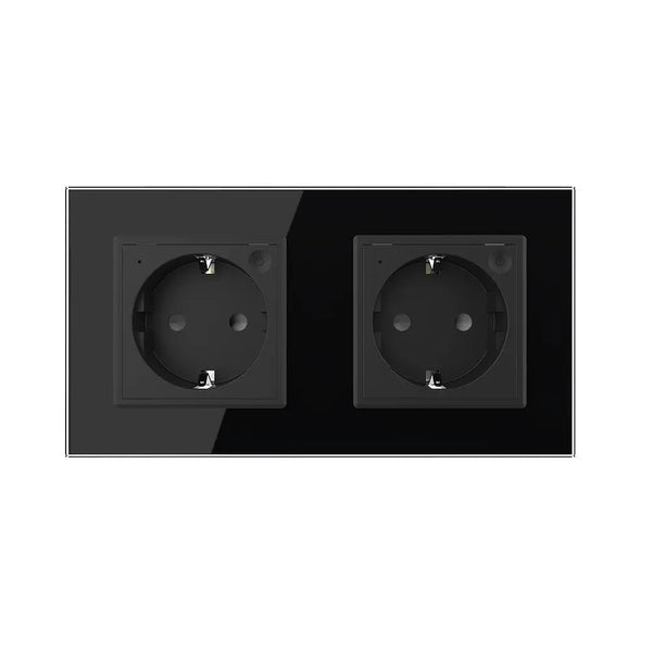 Livolo | Zwart | SR+SR | Wandcontactdoos | Smart Home Livolo Nederland B.V.