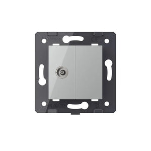 Livolo | Grijs | SR | TV | Blindplaat Livolo Nederland B.V.