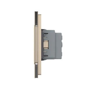 Livolo | Goud | SR+SR | Wandcontactdoos Livolo Nederland B.V.