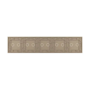 Livolo | Goud | 2+2+2+2+2 | Glasplaat | Touchschakelaar Livolo Nederland B.V.