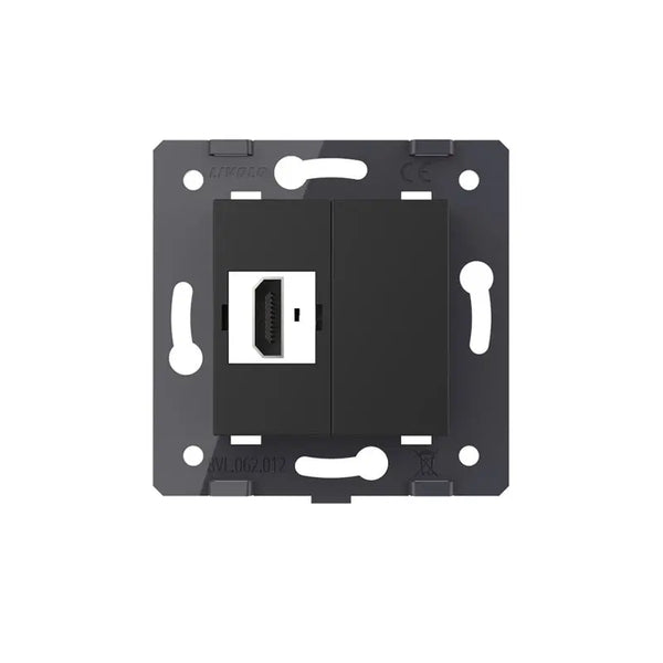 Livolo | Zwart | SR | HDMI aansluiting | Blindplaat Livolo Nederland B.V.