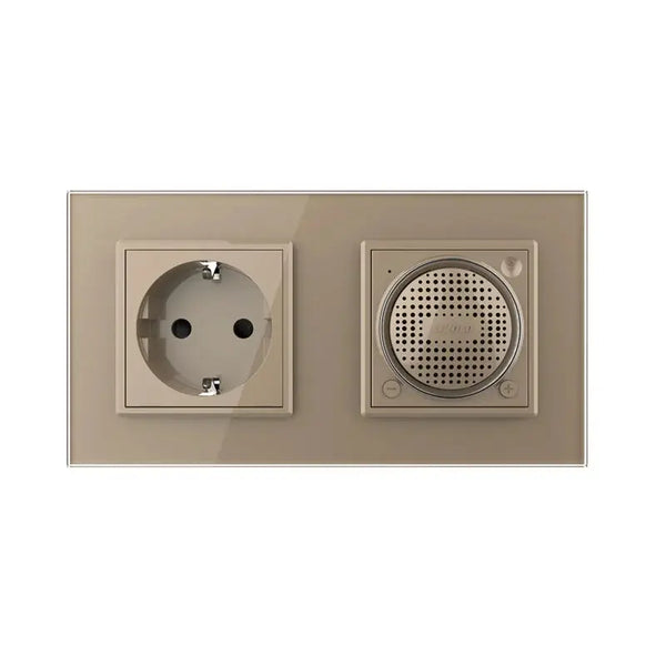 Livolo | Goud | SR+SR | Wandcontactdoos | Bluetooth speaker Livolo Nederland B.V.