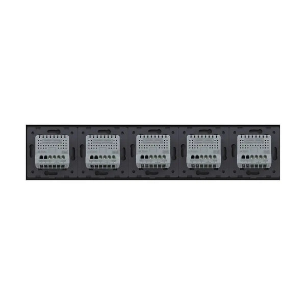 Livolo | Zwart | 1+1+1+1+1 | Dimmer | Wisselschakelaar Livolo Nederland B.V.