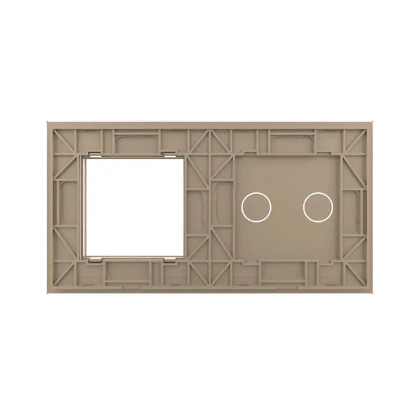 Livolo | Goud | 2+SR | Glasplaat | Combinatie Livolo Nederland B.V.