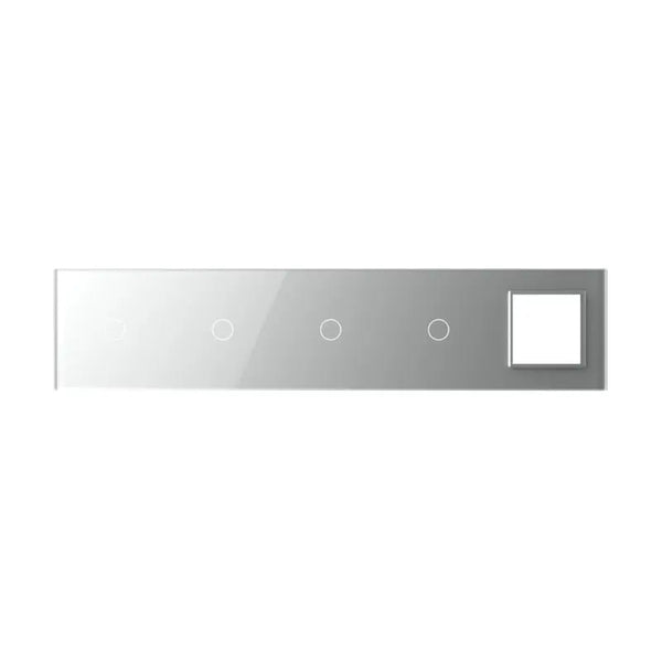Livolo | Grijs | 1+1+1+1+SR | Glasplaat | Touchschakelaar Livolo