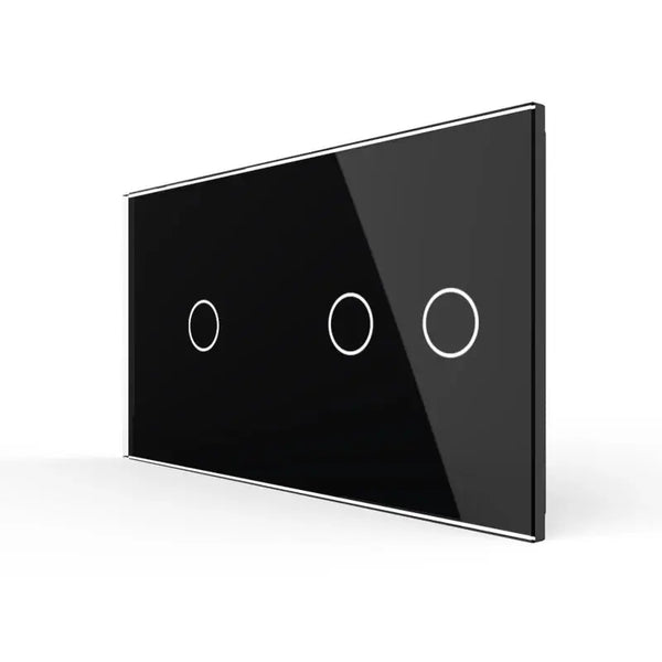Livolo | Zwart | 1+2 | Glasplaat | Touchschakelaar Livolo Nederland B.V.