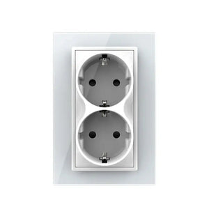 Livolo | Wit | Dubbel Wandcontactdoos | 1 inbouwdoos Livolo Nederland B.V.